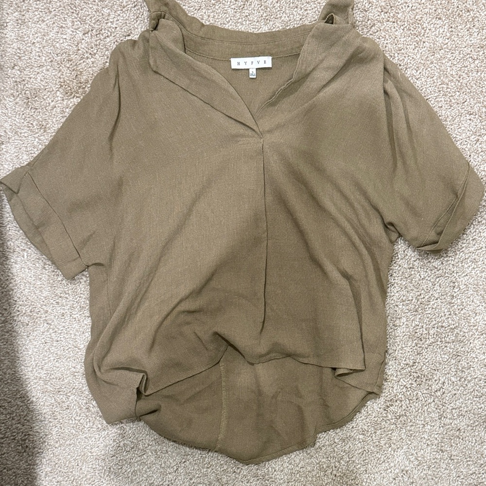 HYFVE Olive Short Sleeve Top